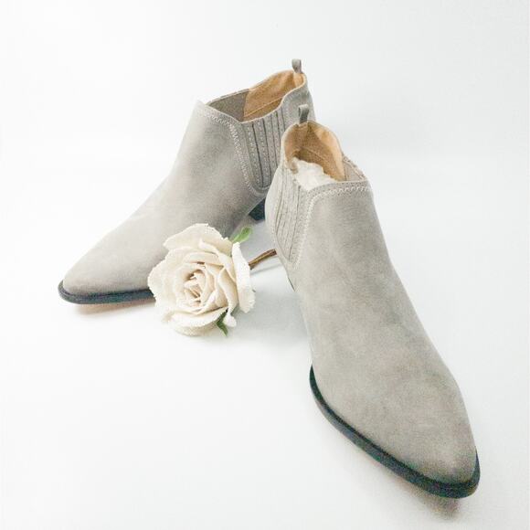 NEW Schutz Jacqueline Suede Bone Ankle Booties - Size 10.5 - Picture 5 of 10